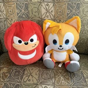 Sonic The Hedgehog Squishmallow & Tails The Fox Lot Of 2 Plush Stuffed Animals
